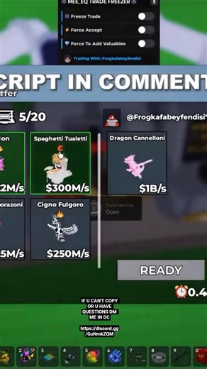 TRADE FREEZE SCRIPT🥶 Steal a brainrot ‎#roblox #stealabrainrot #script #sab #fyp