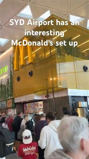 flying from Sydney to LA and saw this McDonald’s in the terminal #mcdonalds #sydney #airport #flying