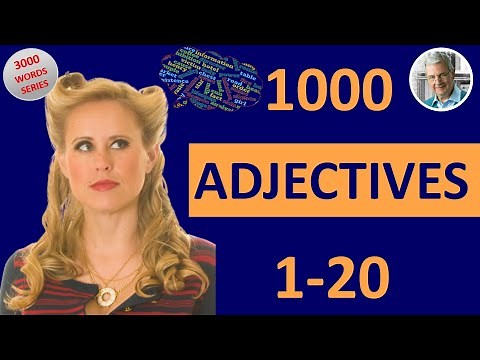 1000 ADJECTIVES in English 1-20 (24 Illustrated Examples)