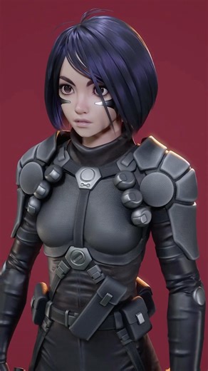 Slipgatecentral on Instagram: "TUNED Gally #gunnm visdev iterations with #marmoset toolbag5"