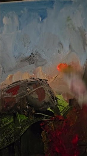 Abstract Landscape on Canvas