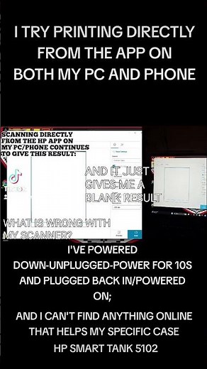 I've tried the suggestions and it still won't scan! #fyp #scanner #hpprinter #computers #helpme