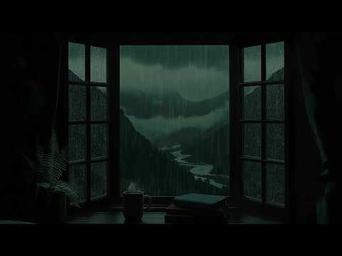 🌧️ Rainy Window Ambience at Night 💤 Soft Rain Sounds for Sleep, Study & Inner Peace