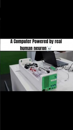 A Computer Powered by real human neuron #science #tech #biology #shorts