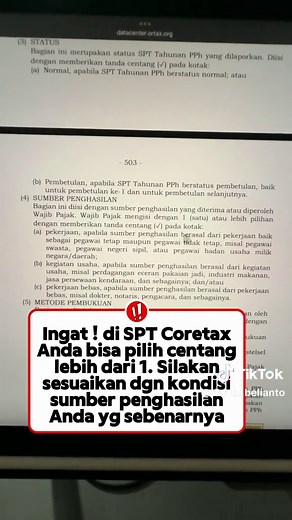 Mau mulai lapor SPT di Coretax tapi bingung ngisi2 data-nya ? 😫 ✅ Anda harus tau REFERENSI petunjuk pengisian yaitu PER 11/2025 Pada video ini saya tunjukkan cara mengisi sumber penghasilan pada SPT Tahunan Coretax. #pajak #laporpajak #coretax #laporpajakwithdaniel #edukasipajak