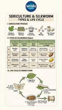 Sericulture Explained in 2 Minute #agriculture #neet #zoology #neet2026 #sericulture #nepbsc