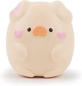 Anboor 4.3" Squishies Toy Shy Pig Kawaii Soft Squishies Animals Toy Slow Rised Squeeze Piggy Squish Stress Relief for Kid Adult Toys