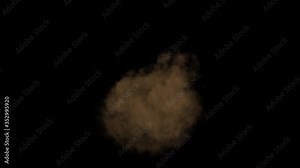 Fire Explosion blast, Nuclear Bomb, 3D Rendering, VFX Explosion Animation With Alpha channel. Stock Video