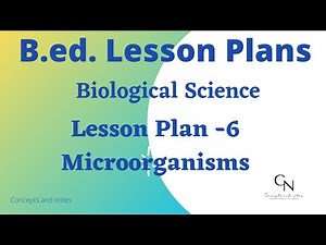 B.ed Lesson Plans || Biology Subject || Plan-6 Microorganisms || The Success Hub ||