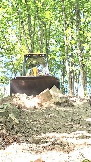Watch This Bulldozer Move GIANT Rocks!