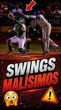 Los Swings Más Horribles de la MLB🤣 #mlb #baseball