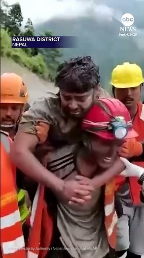 2 rescued from tunnel in Nepal nine days after devastating floods