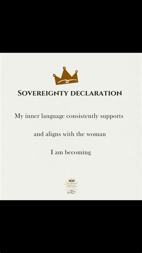 Sovereignty Declaration 5: Rewriting the Inner Voice This week, we step into Neuro-Linguistic Programming (NLP)—the awareness that your inner language shapes your thoughts, identity, and direction. When you consciously shift how you speak to yourself, you begin aligning your mind with who you are becoming. Save This an Repeat It Daily #SovereigntyDeclaration #NeuroLinguisticProgramming #NLPShift #InnerLanguage #IdentityShift