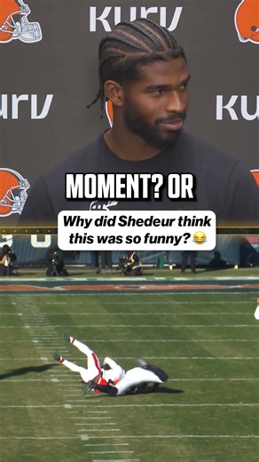 Shedeur wasn’t worried with this question 😅 #NFL #Browns #ShedeurSanders #football #NFLfunny