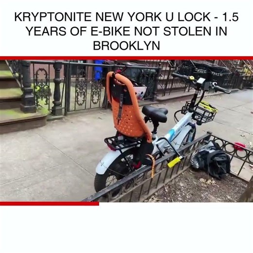 Kryptonite New York U Lock - 1.5 Years of e-bike NOT stolen in Brooklyn