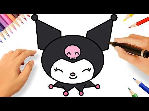 HOW TO DRAW KUROMI 🖤🎀 SANRIO