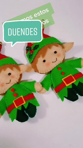 Creaciones Arwen: Duendes Navideños de Fieltro Hechos a Mano
