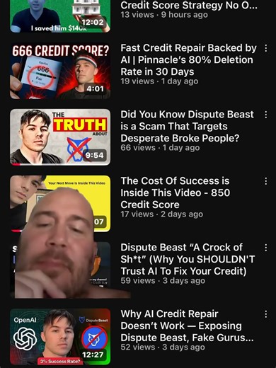 AI Credit Repair EXPOSED #creditrepair #pinnaclecreditrepair #scam #scammer