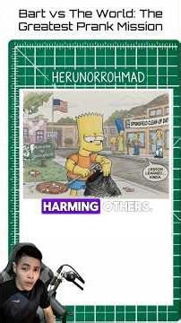 Bart vs The World: TheGreatest Prank Mission #recapfilm #storytelling #drawingstory #simpson