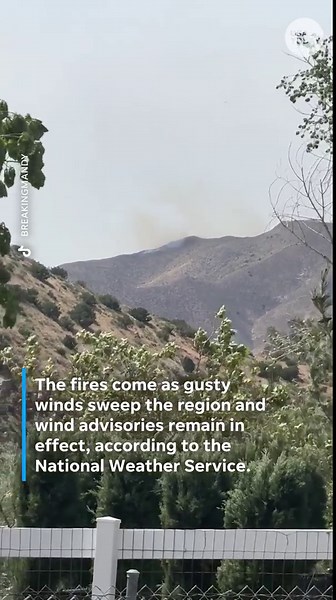 Multiple fires burn across Southern California