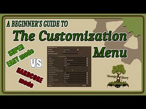 Vintage Story Beginner's guide 5 - How to Use the Customization Menu for Easy and Hardcore mode