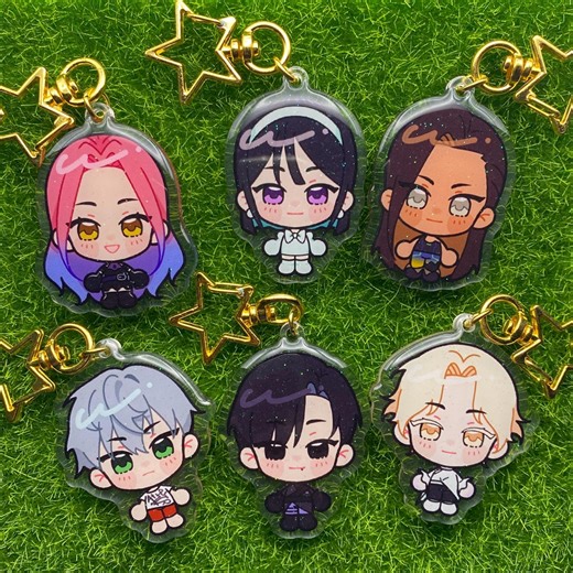 Alien Stage Glitter Epoxy Keychains - Etsy