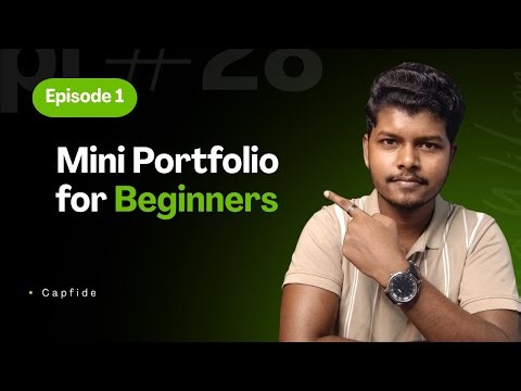How to build mini Portfolio for beginners