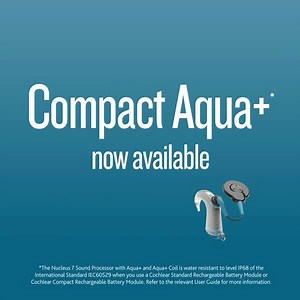 The NEW Compact Aqua is now available! Check out our new smaller Aqua for pool-time fun! Find out more today: http://bit.ly/2m5Ym4P | Cochlear Americas