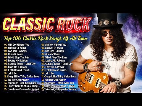 Best Classic Rock Playlist 2025 - Top 100 Songs By BON JOVI, NIRVANA, GUNS N' ROSES, QUEEN, AC/DC...