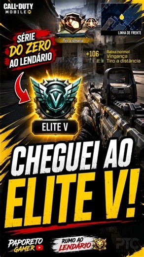Do Zero ao Lendário: CHEGUEI AO ELITE V! 🔥 | COD Mobile