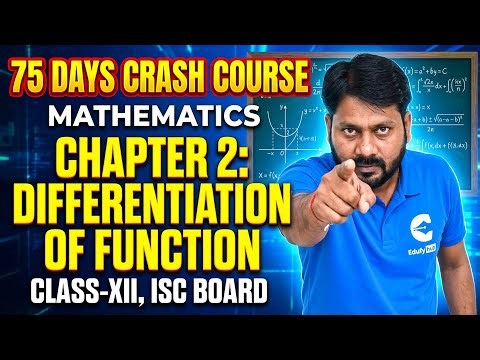75 Days Crash Course Day-9 | Class 12 Maths | Ch-2: Differentiation of Function | Lecture-2 | ISC |