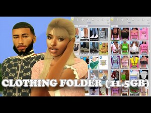 SIMS 4 CLOTHES, SHOES CC FOLDER (11.5GB) -The Sims 4: Create A Sim (MODS FOLDER FREE DOWNLOAD)