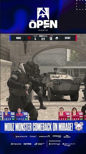 MOUZ WITH THE INSANE COMEBACK ON MIRAGE! 🔥