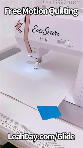 Did you know you can use the Free Motion Glider when piecing, appliqueing, walking foot quilting, AND free motion quilting? Here's how I position this tool for each technique to make the feeling of moving my quilt / fabric smoother and easier. Find a Free Motion Glider at LeahDay.com/Glide #quiltingsupplies #quiltingnotions #quiltingmachine #sewingmachine #sewingmachineaccessories #sewingmachinetools #homemachinequilting #icanquilt #domesticmachinequilting #freemotionquiltingonadomestic #quiltlo