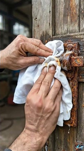 Rusty Door Latch Cleaning Satisfying Transformation 😱 Full Restore in Seconds