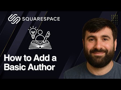 How to Add a Basic Author on Squarespace | Quick Tutorial 2025