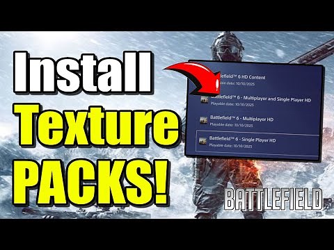How to Download HD Texture Packs for Battlefield 6 on PS5 (Best Tutorial)