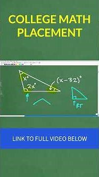 College Math Placement Practice Problem #math #maths #college #university #shorts