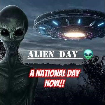 “Wait… today is National Alien Abduction Day 😳”