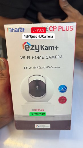 CP PLUS E41Q | 4MP Quad HD WiFi Smart Camera | Smart Home Security Made Easy 🔒📱 Smart security ka smart solution! 👉 CP PLUS E41Q 4MP Quad HD WiFi Camera – crystal-clear video, two-way audio, motion detection & IR night vision up to 15 m. Perfect for home / office / shop use. No wires, no mess – just plug & connect WiFi! 💬 Human Detection | 📸 4MP Clarity | 🎤 Built-in Mic & Speaker | 🌙 Night Vision | 📶 WiFi Connectivity 📍 Available at: Devizta Solution 🛠️ Installation Available in Delhi 