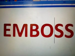 EMBOSE EFFECT (on plain text MS word)