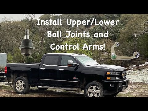 How to replace upper & lower ball joints and control arms on Chevy Silverado 2500 HD! Part 1 of 2