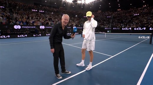 Sinner e il siparietto con McEnroe: ?Gli italiani di solito sono molto emotivi, tu sei diverso...?. 