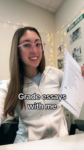 Grade Essays with Me! Teacher Life Grading High School Noelle Loves Sloths