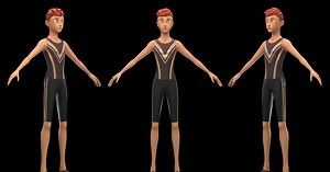 A sporty boy (tall and slender figure) | 3D Characters | Unity Asset Store