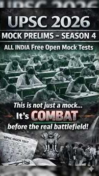 ⏳ UPSC 2026 MOCK PRELIMS – SEASON 4