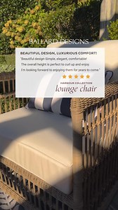 🌿 Transform your outdoor space with timeless style! 🌿 Our Suzanne Kasler's Harbour Collection pairs perfectly with any existing outdoor furniture pieces, bringing natural textures, elegance, and superior comfort to your patio. Discover the beauty of versatile, durable design today! | Ballard Designs