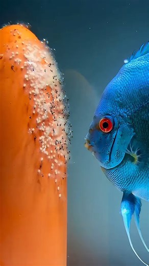 hendrix backyard on Instagram: "cichlid fish are well known for their highly developed and diligent parental care, which includes guarding their free-swimming fry. This behavior is a striking feature of cichlid reproduction and helps ensure the survival of their offspring in environments with high predation. #discusfish #aquariumhobby #fish #reelsvideo #aquarium"