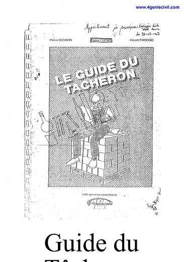 🔨 Le Guide ESSENTIEL pour tout professionnel du BTP ! Maîtrisez le chantier de A à Z : Télécharger ici : https://www.4geniecivil.com/2019/02/construction-batiment-livre-et-guide.html . De l'implantation aux finitions. Ce livre pratique décrypte les techniques, les normes (DTU), et vous donne les outils de gestion pour optimiser vos coûts et la qualité de vos travaux. L'aide-mémoire que tout Tâcheron ou Maçon doit avoir sur son chantier. Téléchargez ou commandez votre exemplaire aujourd'hui ! #G