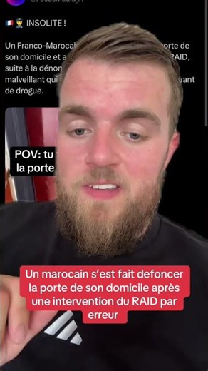Un marocain s’est fait defoncer la porte de son domicile après une intervention du RAID par erreur
